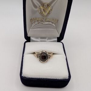Vintage Cat's Eye And Silver Ring